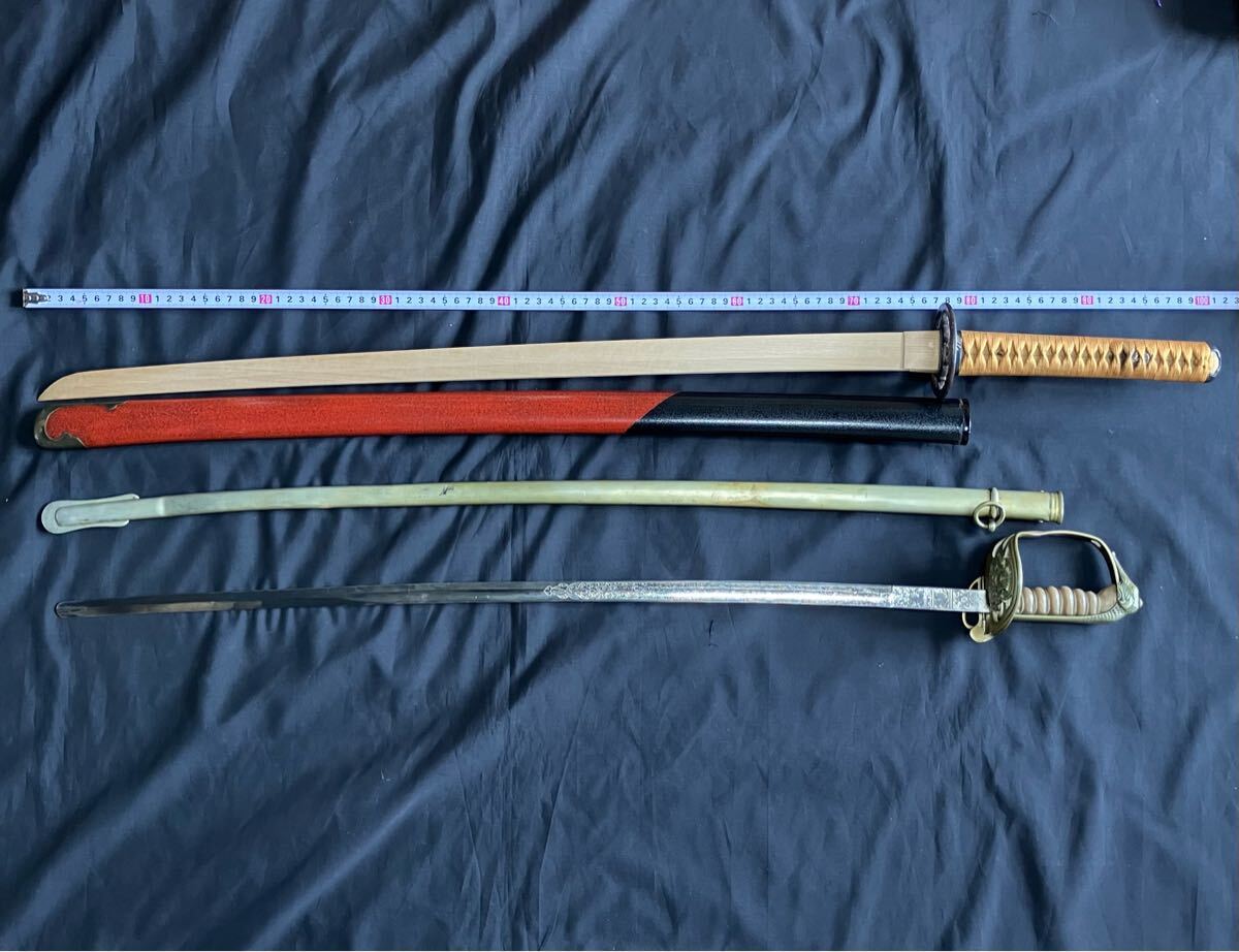模造刀】2点まとめて!サーベル 軍刀 指揮刀 武具 コスプレ 模造刀】2点まとめて!サーベル 軍刀 指揮刀 武具 コスプレ