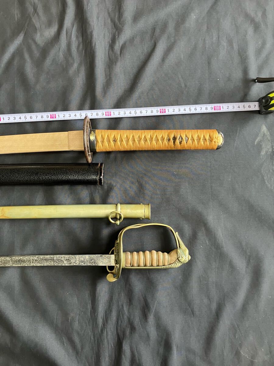 模造刀】2点まとめて!サーベル 軍刀 指揮刀 武具 コスプレ 模造刀】2点まとめて!サーベル 軍刀 指揮刀 武具 コスプレ