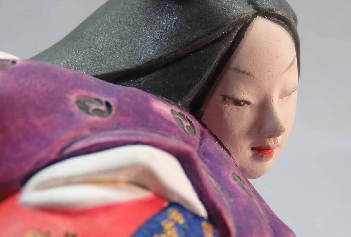 博多人形*福岡県無形文化財認定者*川崎 幸子作*美品 (日本 博多人形*福岡県無形文化財認定者*川崎 幸子作*美品 (日本