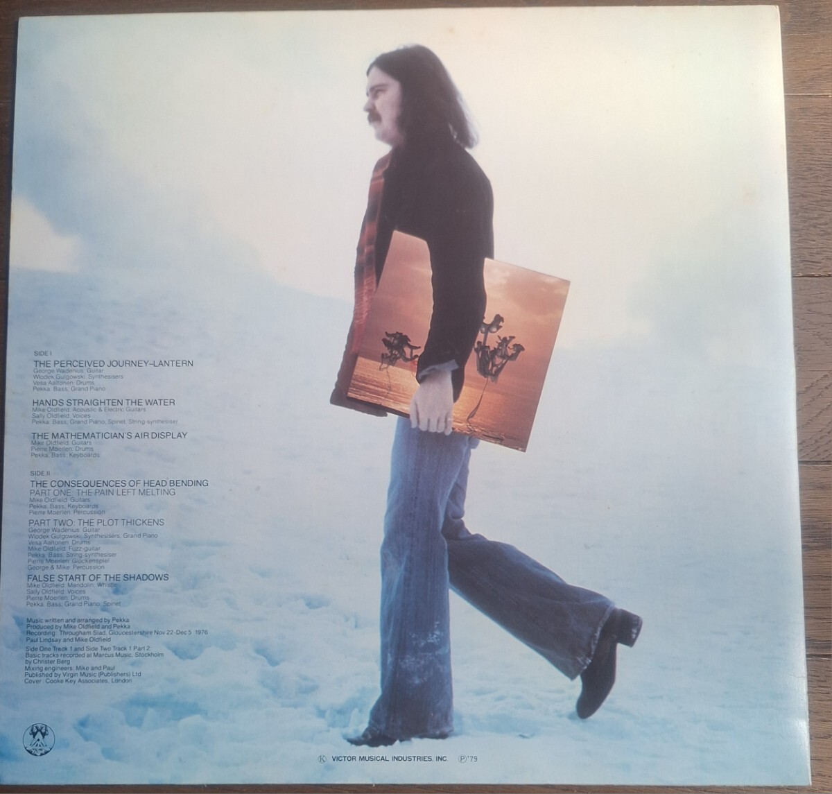 ★激レア国内盤LP★ペッカ/ PEKKA(Pekka Pohjota)★1977年3作『遥かなる地平線/ The Mathematician's Air Display』Mike Oldfoeld_画像2