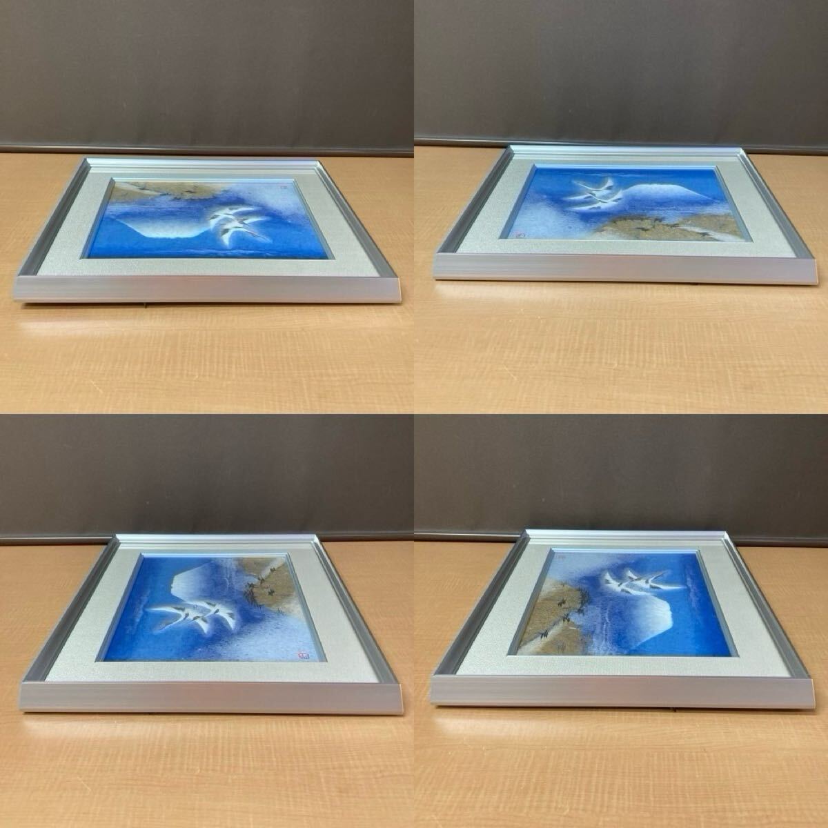 送料無料 山内一生 和紙 貼り絵 翔 小原工芸紙 工房 鶴 富士山 送料無料 山内一生 和紙 貼り絵 翔 小原工芸紙 工房 鶴 富士山
