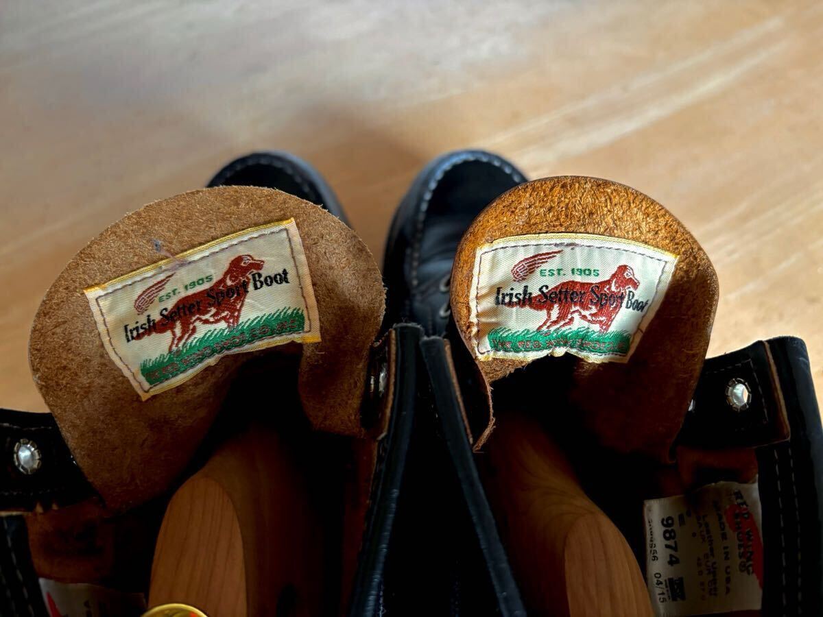 犬タグ“ RED WING 9874 アイリッシュセッター 9E 茶芯ブラック 犬タグ“ RED WING 9874 アイリッシュセッター 9E 茶芯ブラック