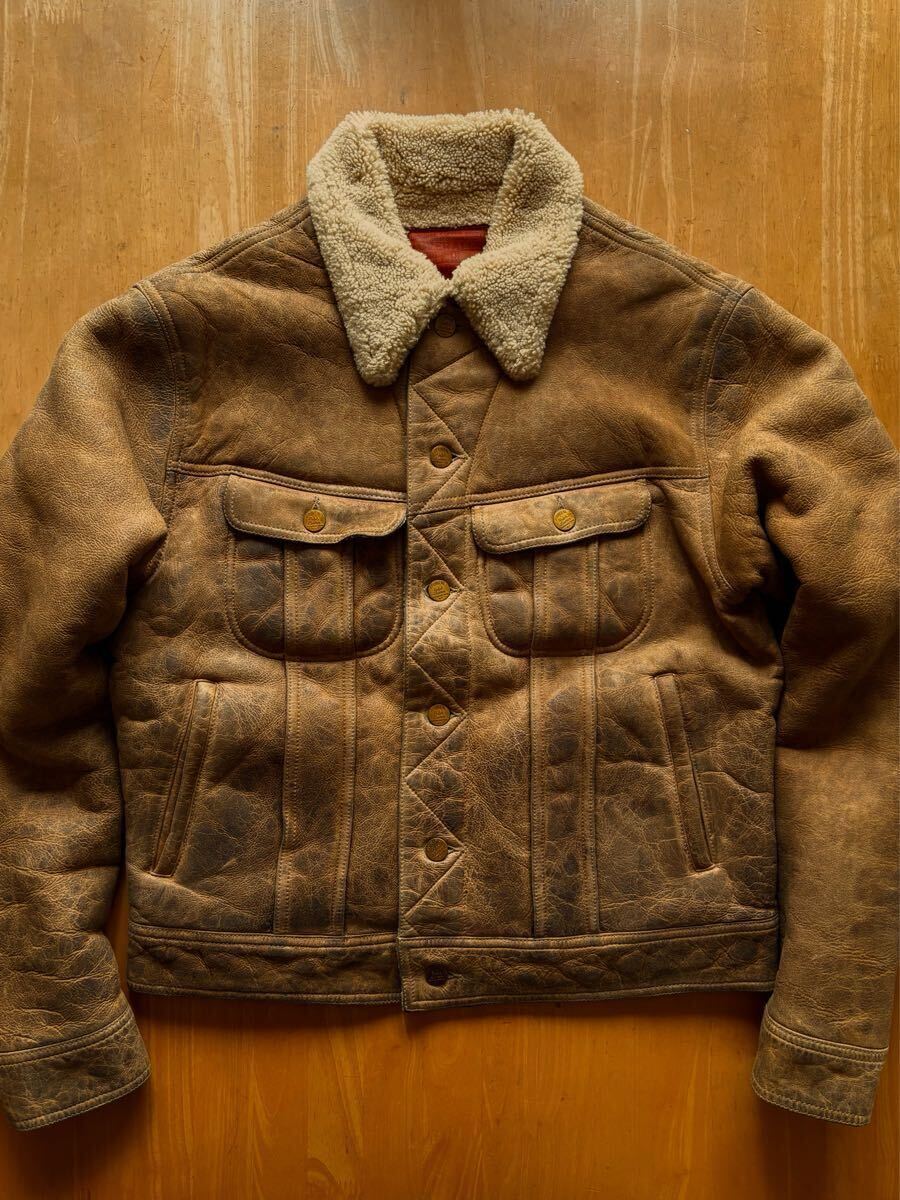 Yahoo!オークション - RRL シアリングレザージャケット M 定価41 Yahoo!オークション - RRL シアリングレザージャケット M 定価41