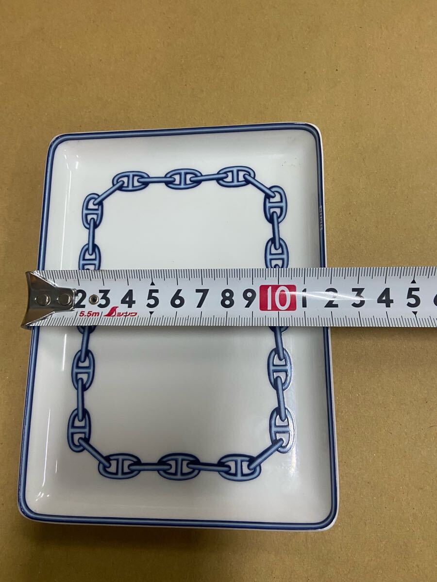HERMES プレート シェーヌダンクル 角皿 エルメス 食器 発送 HERMES プレート シェーヌダンクル 角皿 エルメス 食器 発送