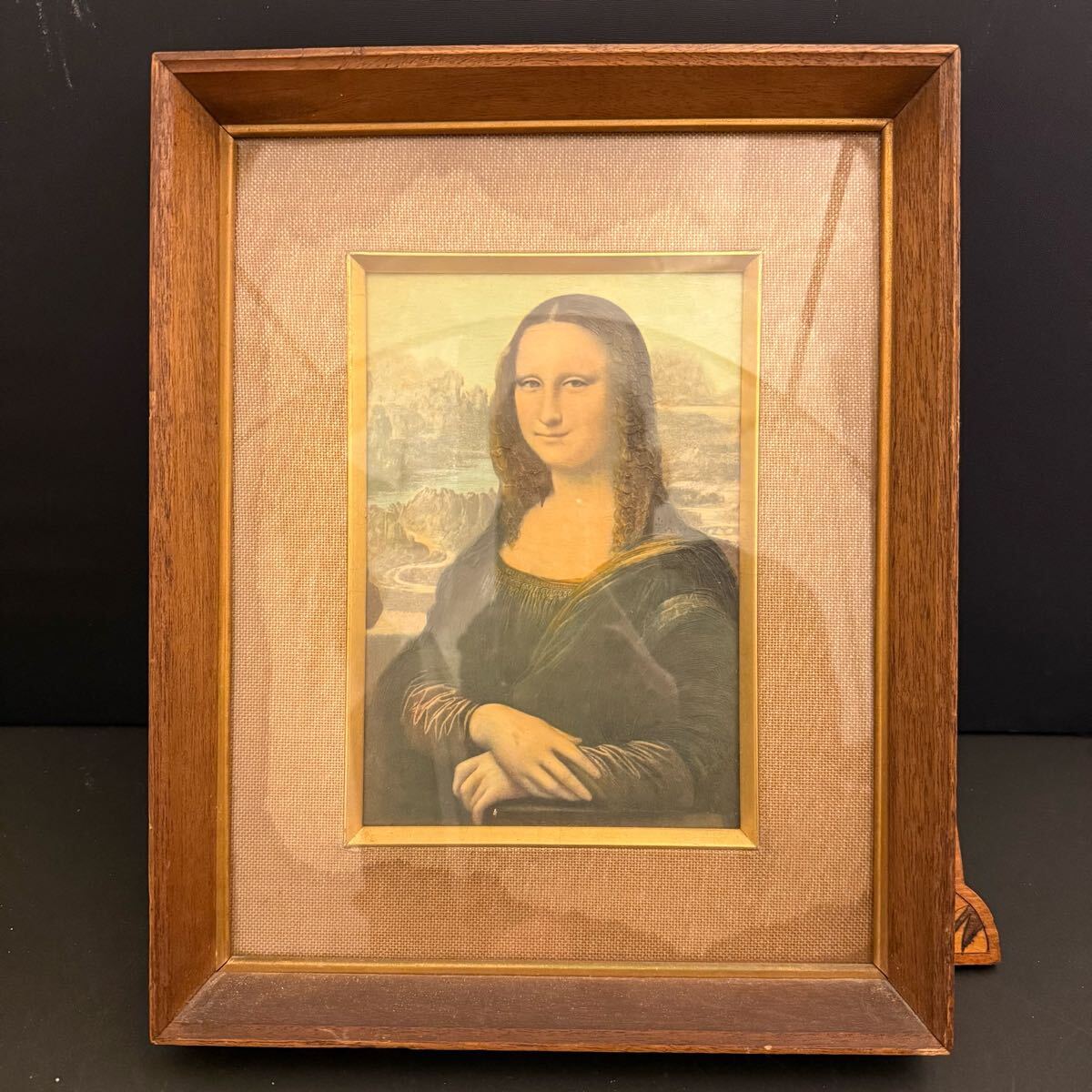 ED53 レオナルド・ダ・ヴィンチ作 モナリザ複製画/額絵/壁掛け絵 ED53 レオナルド・ダ・ヴィンチ作 モナリザ複製画/額絵/壁掛け絵
