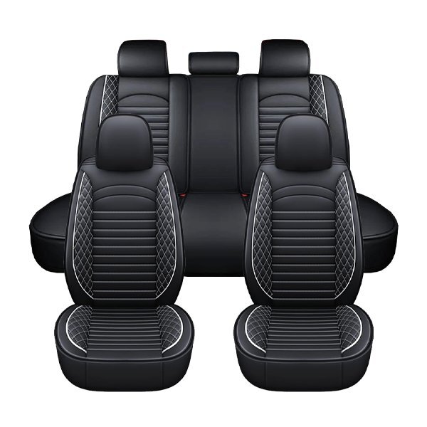 ホンダ パートナー EY6 EY7 EY8 EY9 汎用 レザー シートカバー ホワイト 運転席 助手席 2列目 前後席 被せるだけ