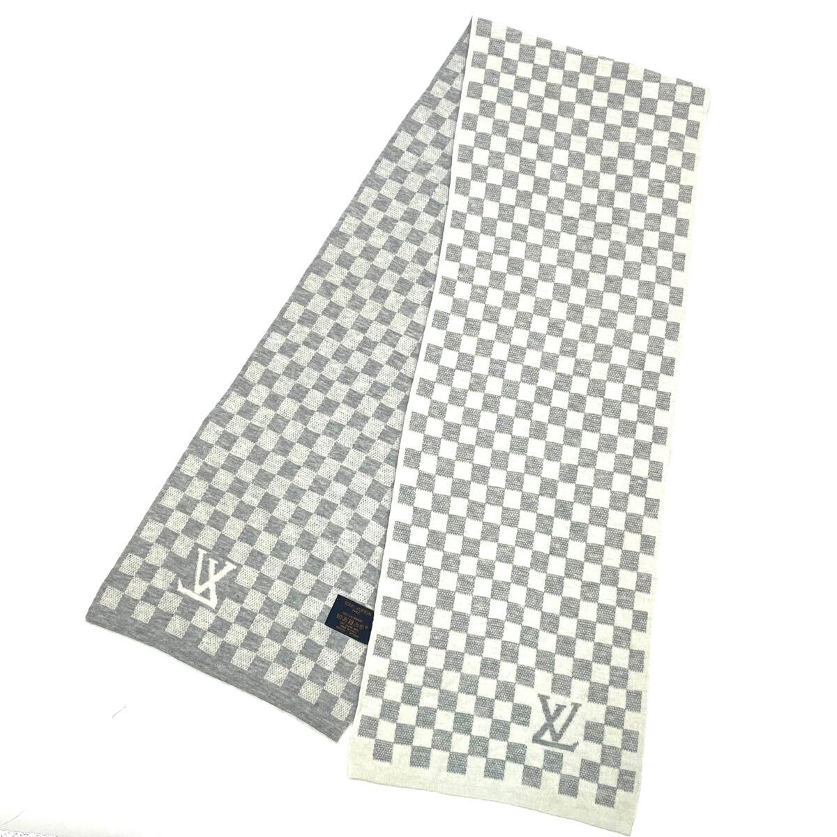 美品 LOUIS VUITTON ルイ・ヴィトン マフラー カシミヤ LVロゴ 美品 LOUIS VUITTON ルイ・ヴィトン マフラー カシミヤ LVロゴ