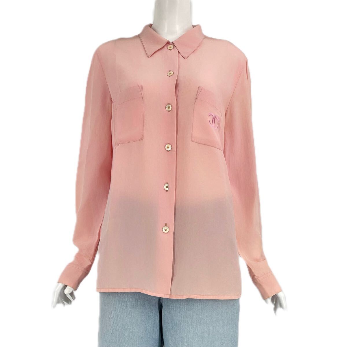 CHANEL シャネル 長袖 シャツ ココマーク ピンク(長袖シャツ CHANEL シャネル 長袖 シャツ ココマーク ピンク(長袖シャツ