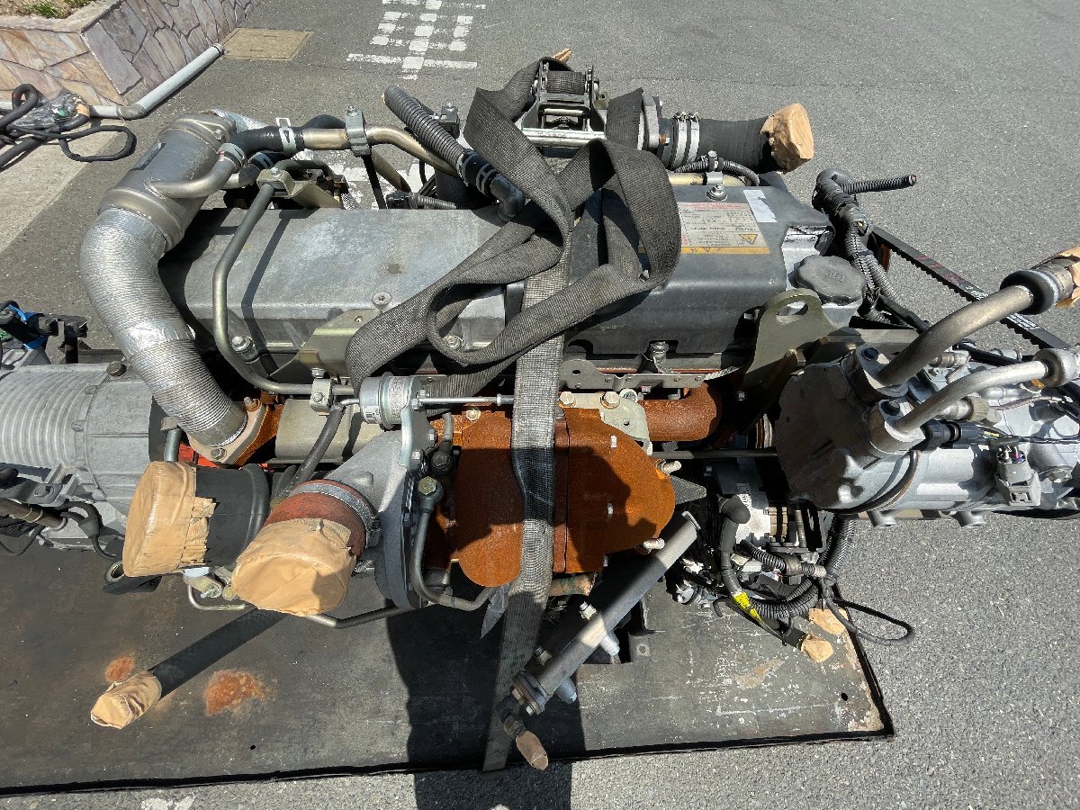 良品 いすゞ エルガ バス 6HK1 エンジン本體 PJ-LV234L1 8-97606-997-8 走行799,764km 送料要確認 他商品同梱不可
