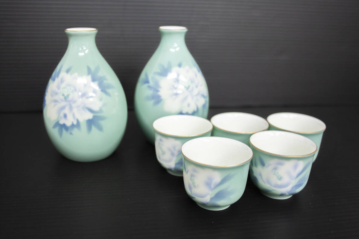 1円スタート 売り切り 】深川製磁 酒器揃 宮内庁御用達 ルリ 白 1円スタート 売り切り 】深川製磁 酒器揃 宮内庁御用達 ルリ 白