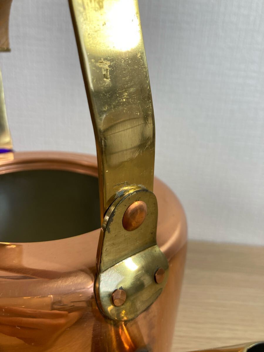 ○4-163 兼芝 キングカパー ケットル ケトル やかん ヤカン 銅製 ○4-163 兼芝 キングカパー ケットル ケトル やかん ヤカン 銅製