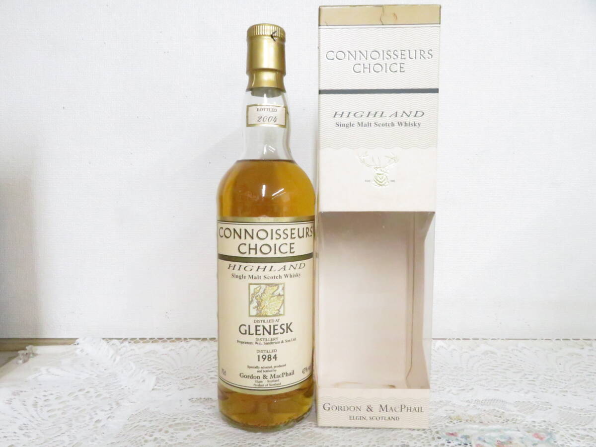 ☆☆未開栓　G&M ゴードン&マクファイル コニッサーズチョイス グレネスク/GLENESK 1984-2004　２０年　箱有　43％　700ｍｌ