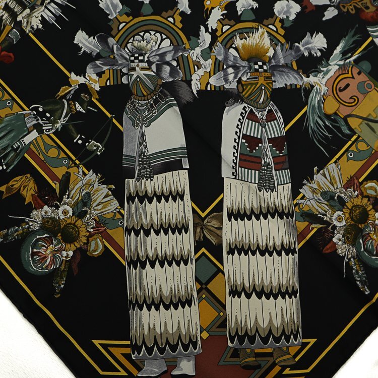 1円/きれいめ】エルメス HERMES カレ90 カチナ KACHINAS 1円/きれいめ】エルメス HERMES カレ90 カチナ KACHINAS
