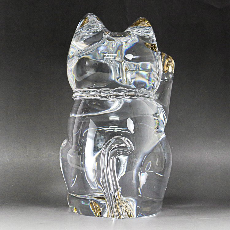 1円/きれいめ】バカラ Baccarat まねき猫 招き猫 高25㎝ L 縁起 1円/きれいめ】バカラ Baccarat まねき猫 招き猫 高25㎝ L 縁起