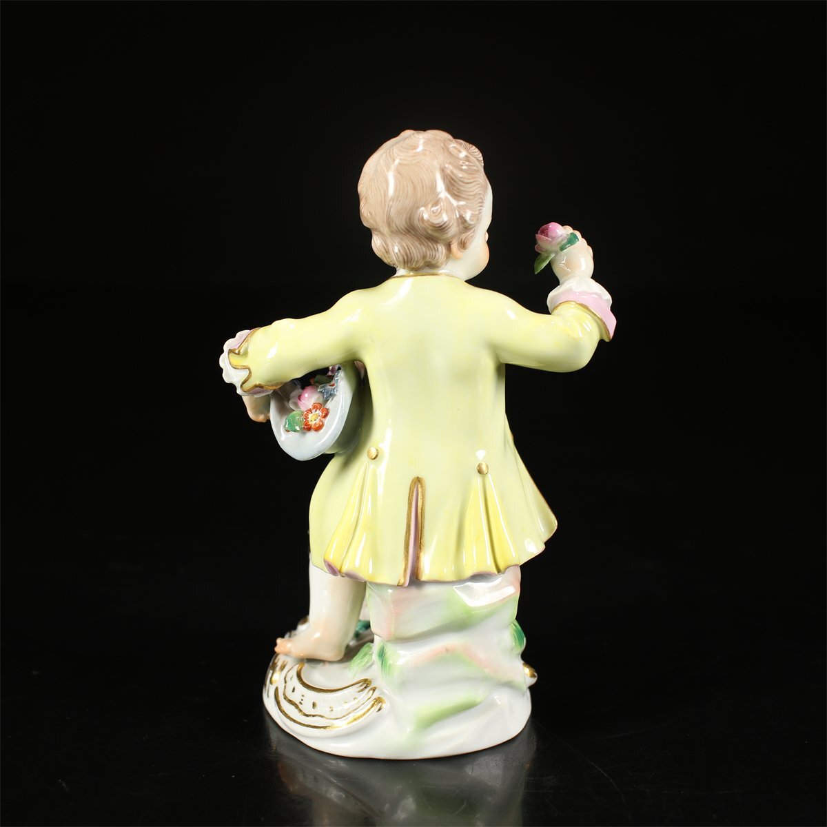 吉】CK682 MEISSEN 【マイセン】 色絵 磁器人形 フィギュリン 花 吉】CK682 MEISSEN 【マイセン】 色絵 磁器人形 フィギュリン 花