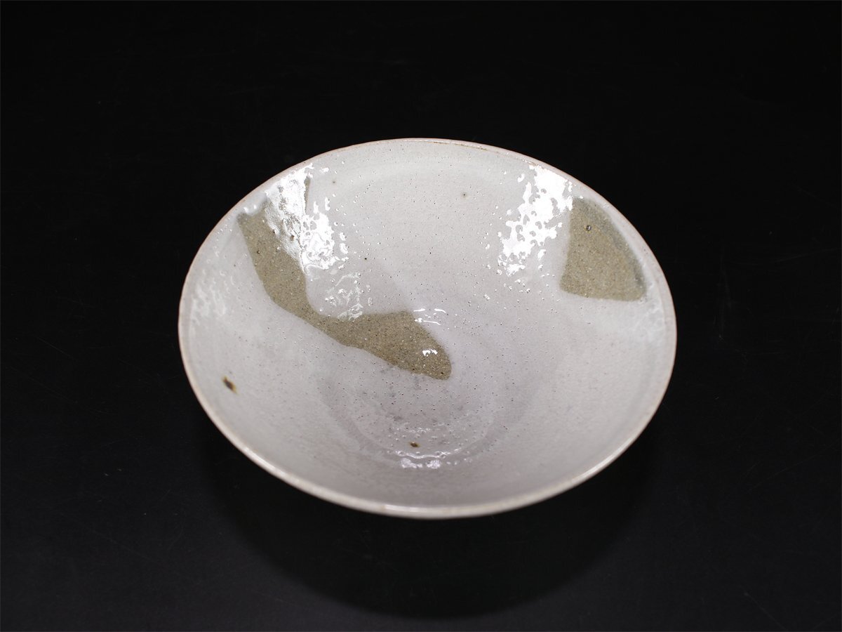 吉】CK084 瀬戸名工 【水野双鶴】作 粉引茶碗/共箱付 未使用 美 吉】CK084 瀬戸名工 【水野双鶴】作 粉引茶碗/共箱付 未使用 美