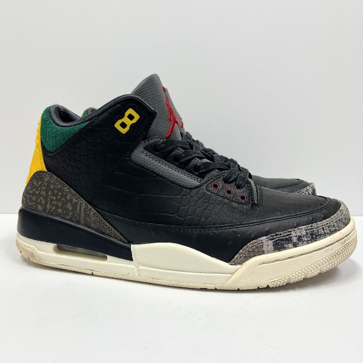 AIR JORDAN 3 RETRO "ANIMAL INSTINCT 2.0" CV3583-003 (ブラック/ホワイト/ゴージグリーン/ブラック)