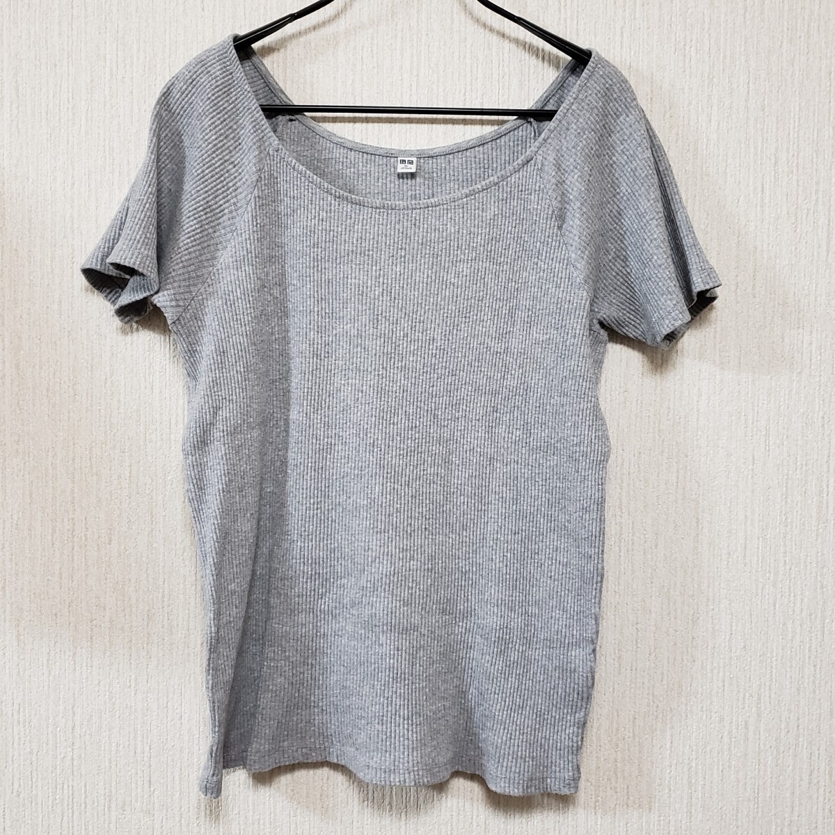 送料無料 ユニクロ コットン ラウンドネック リブ半袖Tシャツ 送料無料 ユニクロ コットン ラウンドネック リブ半袖Tシャツ