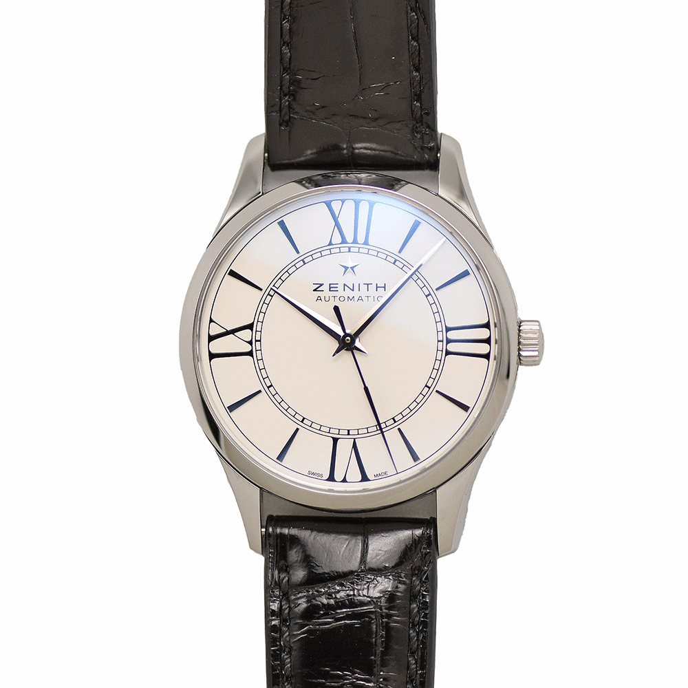 ゼニス ZENITH エリート ヘリテージ ウルトラシン オートマティック 03.2310.679/38.C714 自動巻 SS/レザー レディース 腕時計(jì) 未使用品