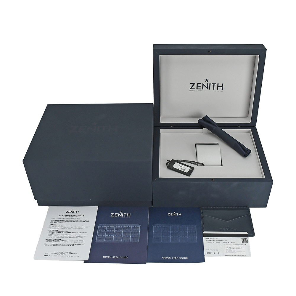 ゼニス ZENITH エリート ヘリテージ ウルトラシン オートマティック 03.2310.679/38.C714 自動巻 SS/レザー レディース 腕時計(jì) 未使用品