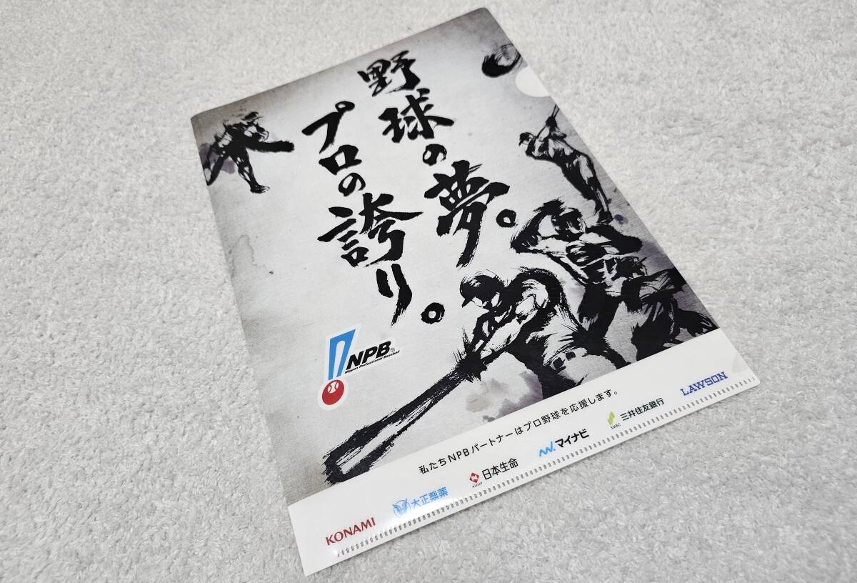 ◆新品◆NPB◆JERAセントラル・リーグ◆クリアファイル A4 2枚◆野球の夢。プロの誇り。◆日本野球機構◆_画像4