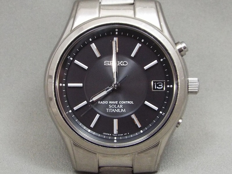 SEIKO/セイコー 電波ソーラー チタン/デイト メンズ腕時計 SEIKO/セイコー 電波ソーラー チタン/デイト メンズ腕時計