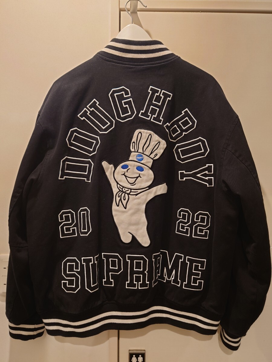 22FW Supreme Mitchell & Ness Doughboy Twill Varsity Jacket 22FW Supreme Mitchell & Ness Doughboy Twill Varsity Jacket