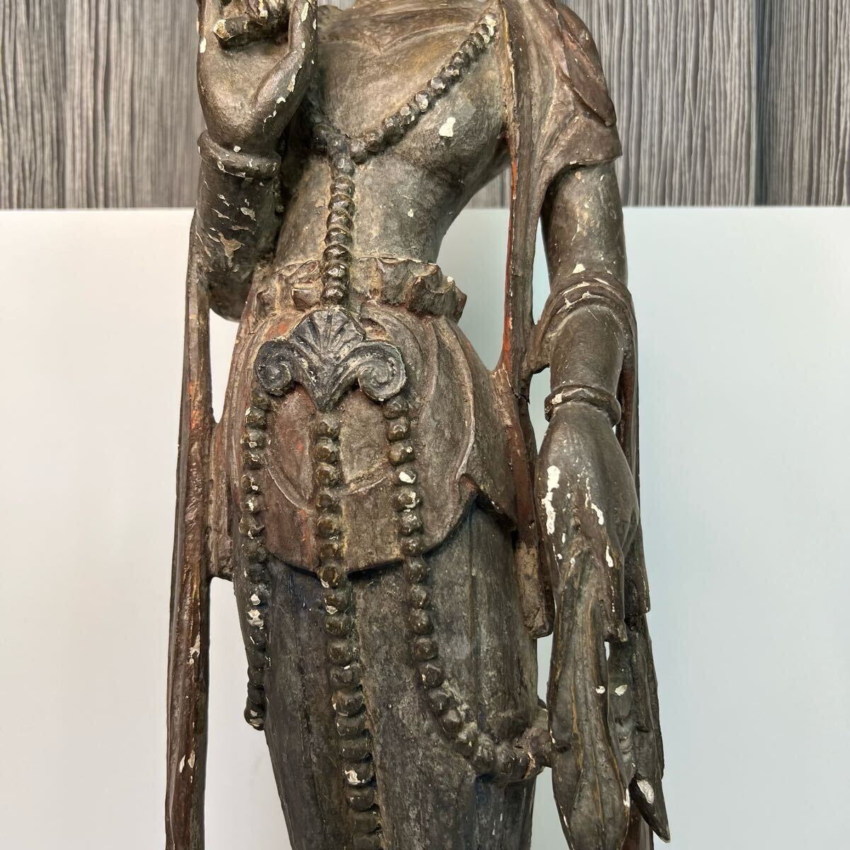 中国古美術 時代物 木彫 仏像 仏教美術 唐物 彫刻 観音像 置物 中国古美術 時代物 木彫 仏像 仏教美術 唐物 彫刻 観音像 置物