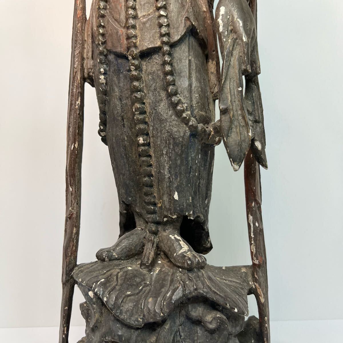 中国古美術 時代物 木彫 仏像 仏教美術 唐物 彫刻 観音像 置物 中国古美術 時代物 木彫 仏像 仏教美術 唐物 彫刻 観音像 置物
