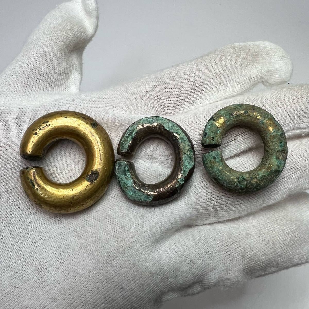中国古美術 時代物 古銅 青銅器 古銅 鍍金 銅環 9点セット 中国 中国古美術 時代物 古銅 青銅器 古銅 鍍金 銅環 9点セット 中国