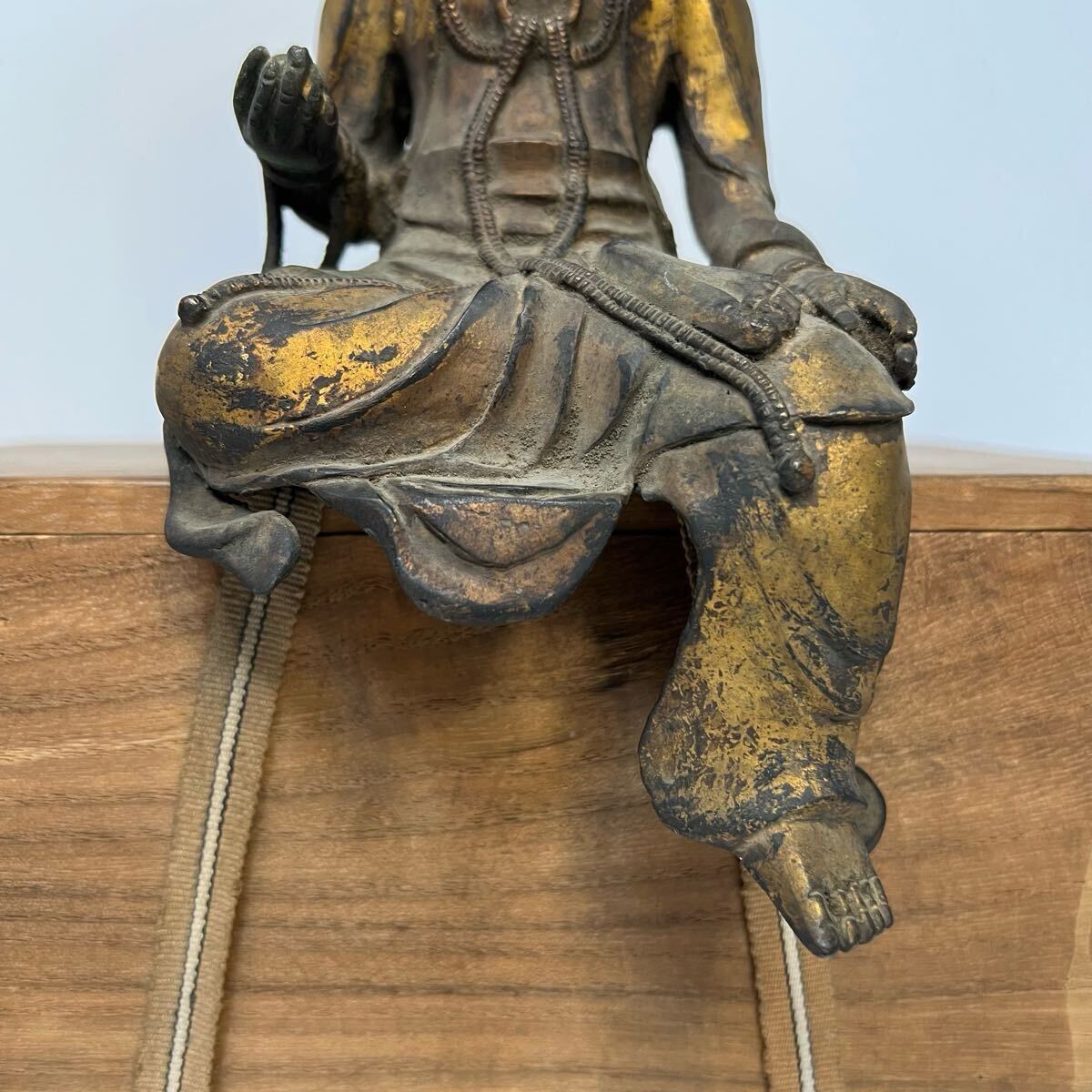 中国古美術 時代物 仏像 仏教美術 銅製 古銅 鍍金 自在観音 観 中国古美術 時代物 仏像 仏教美術 銅製 古銅 鍍金 自在観音 観
