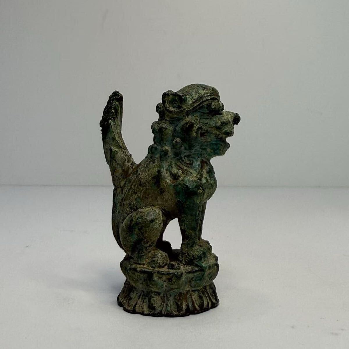 CY-中国古美術 時代物 銅製 青銅器 獅子 置物 文鎮 唐物 中国 CY-中国古美術 時代物 銅製 青銅器 獅子 置物 文鎮 唐物 中国