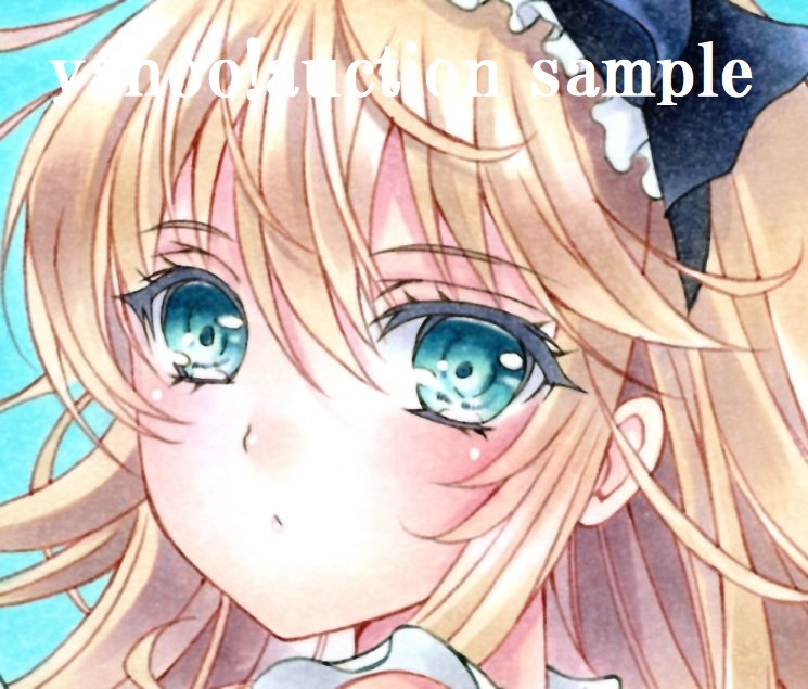 手描きオリジナルイラスト【アリスとシャボン玉】色紙(手描き 手描きオリジナルイラスト【アリスとシャボン玉】色紙(手描き