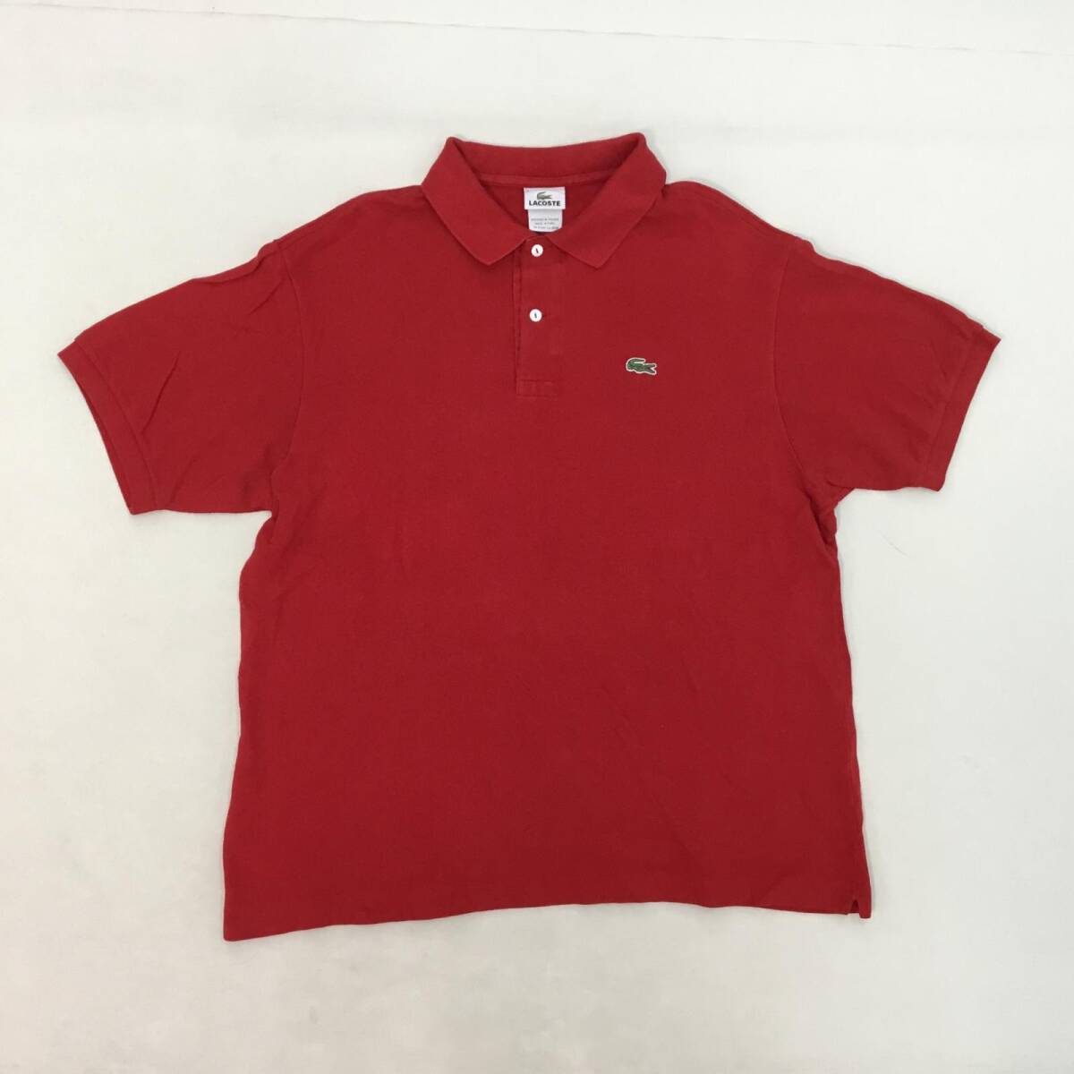 □LACOSTE ラコステ ポロシャツ トップス 半袖 コットン レッド □LACOSTE ラコステ ポロシャツ トップス 半袖 コットン レッド