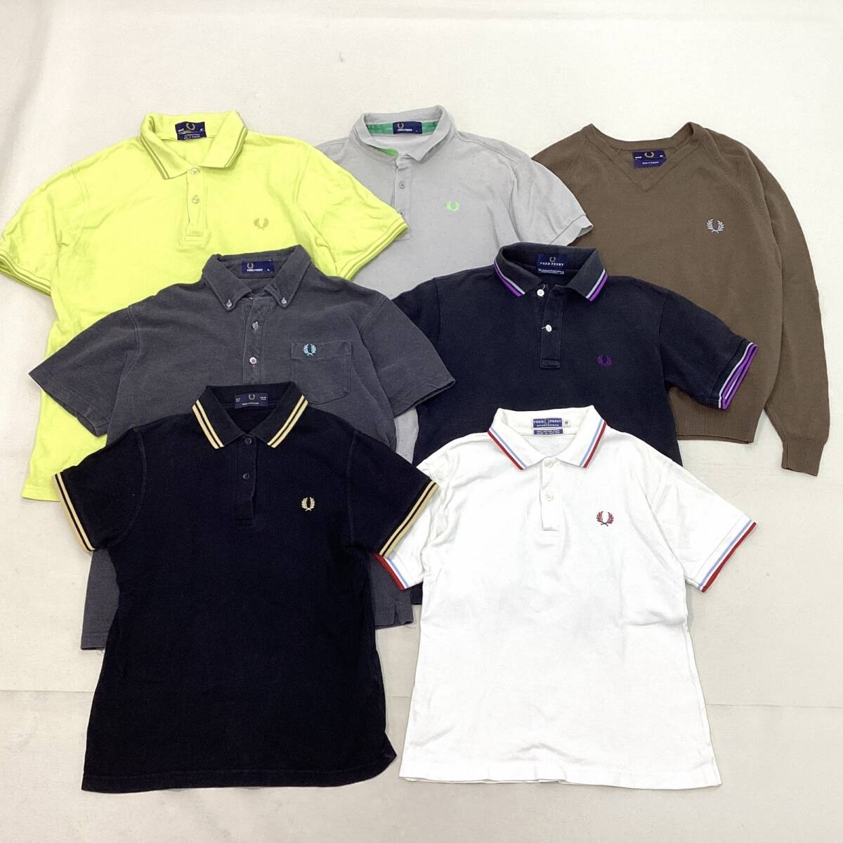 □ FRED PERRY フレッドペリー ポロシャツ セーター 7点 まとめ □ FRED PERRY フレッドペリー ポロシャツ セーター 7点 まとめ