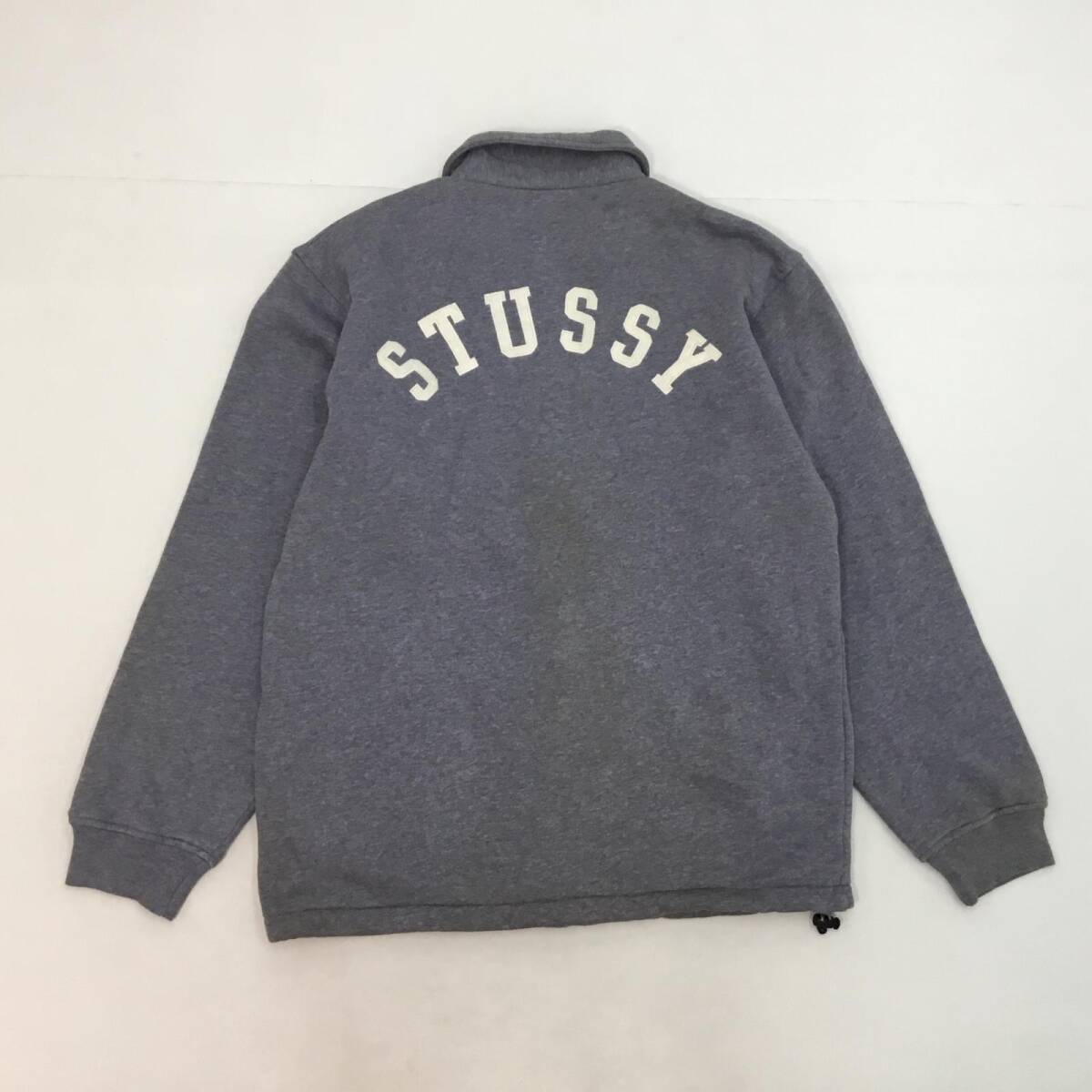 □STUSSY ステューシー スウェット コーチジャケット グレー XL □STUSSY ステューシー スウェット コーチジャケット グレー XL