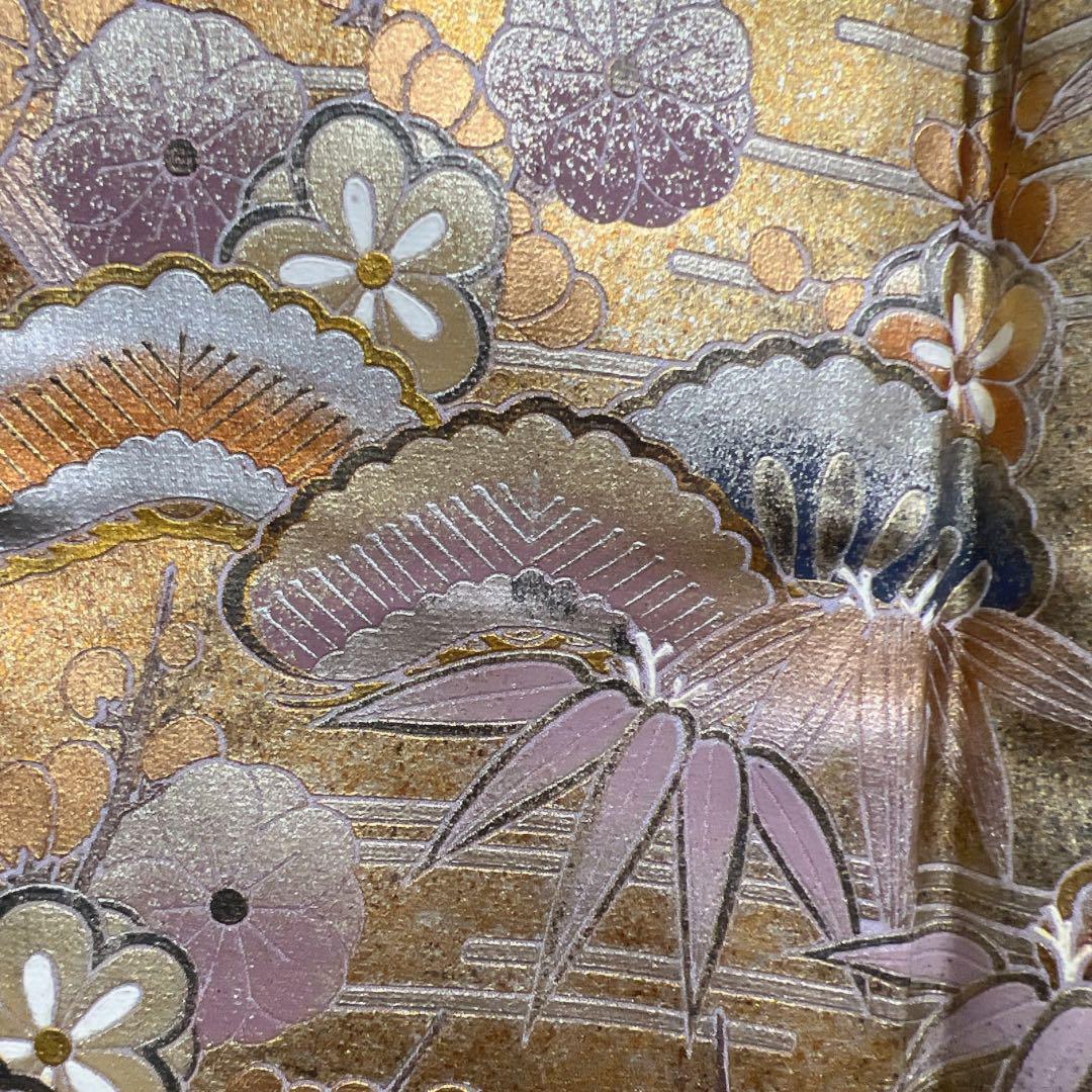 未着用 和田光正 色留袖 金彩 松竹梅 菊 七宝 亀甲 露草 着物 未着用 和田光正 色留袖 金彩 松竹梅 菊 七宝 亀甲 露草 着物