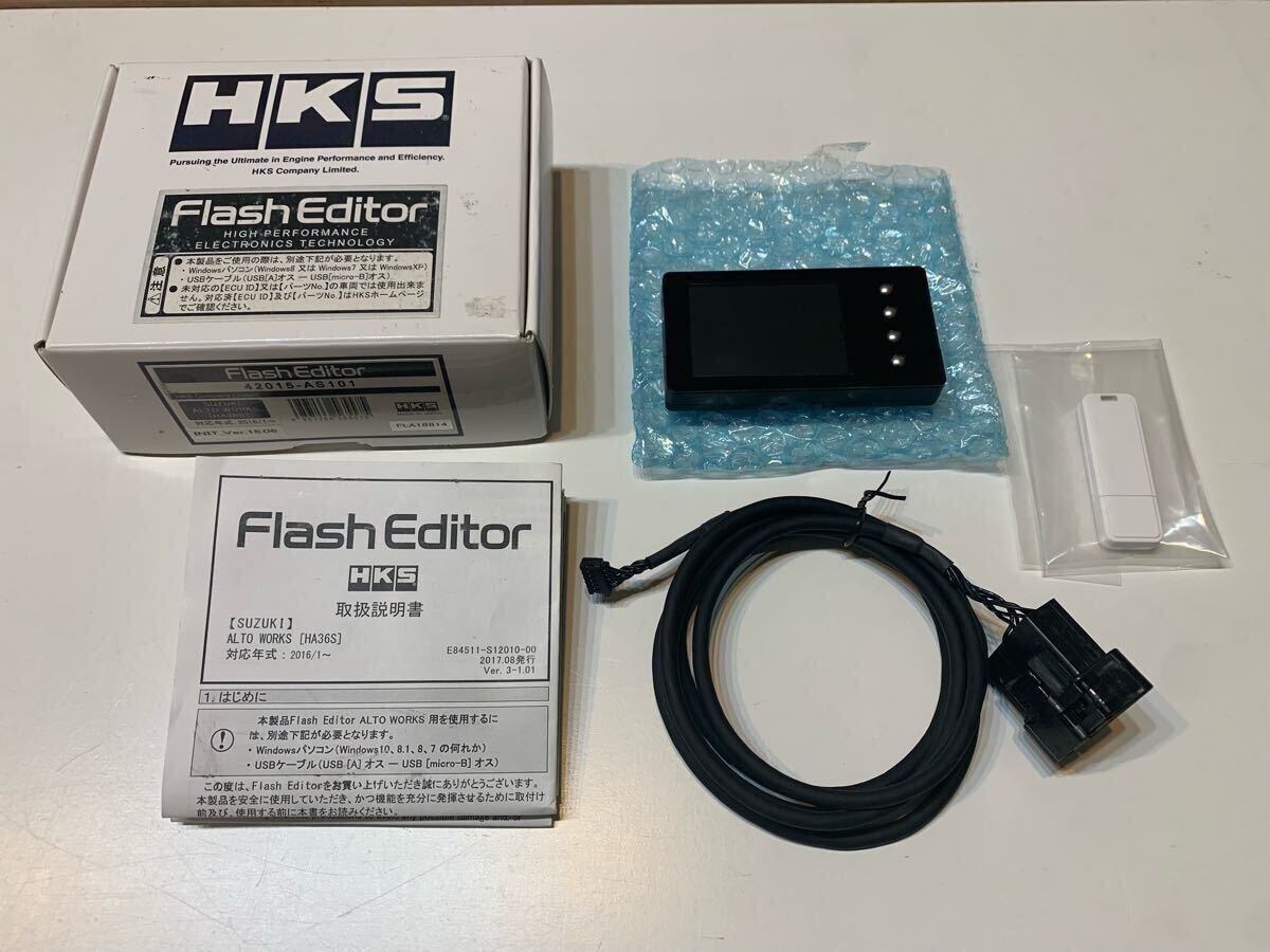 HKS FLASH EDITOR HA36S /フラッシュエディター　アルトワークス　5MT/ノーマル戻し済み