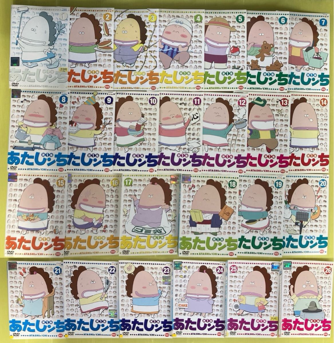 あたしンち 第1集 26巻全巻セット 管理番号12489 DVD レンタル あたしンち 第1集 26巻全巻セット 管理番号12489 DVD レンタル