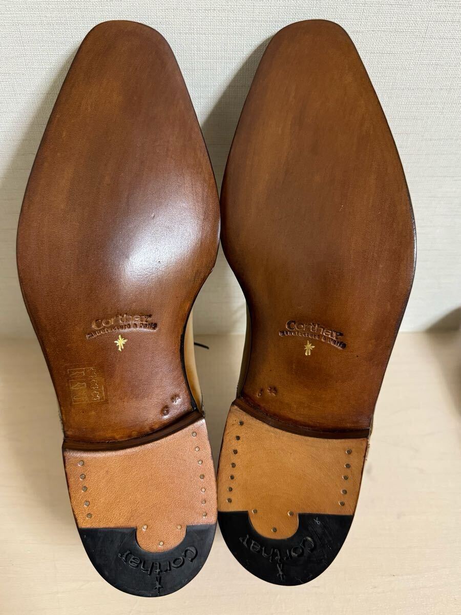 新品　未使用　Corthay コルテ　BUCY ブシー　ブラウン　ライトブラウン　パティーヌ　ベグテーグル　6.5インチ　25cm