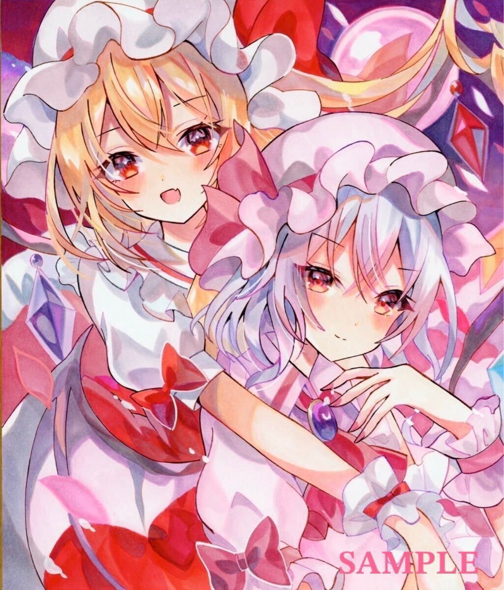 手描きイラスト* 東方Project *色紙(Mサイズ21.2cm×18.2cm 手描きイラスト* 東方Project *色紙(Mサイズ21.2cm×18.2cm