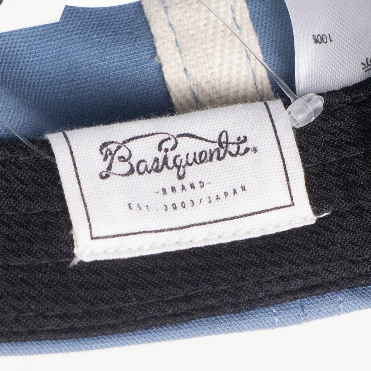 新品 Basiquenti ロゴ アンパイアキャップ フリーサイズ ブルー_画像7