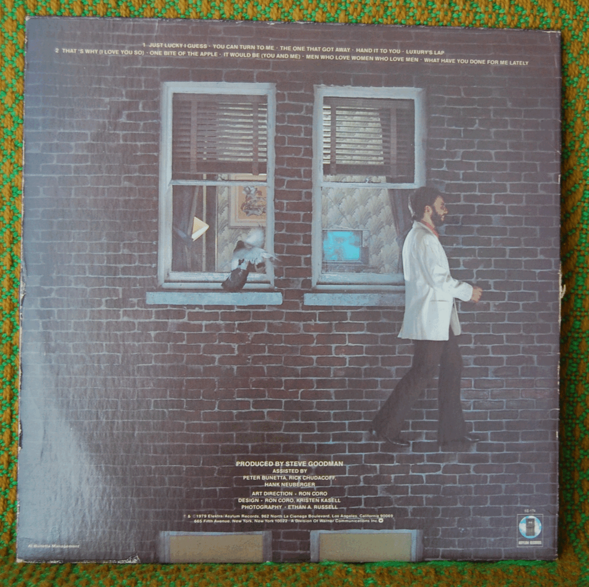 LP★STEVE GOODMAN HIGH AND OUTSSIDE/ASYLUM 6E-174 USA_画像2