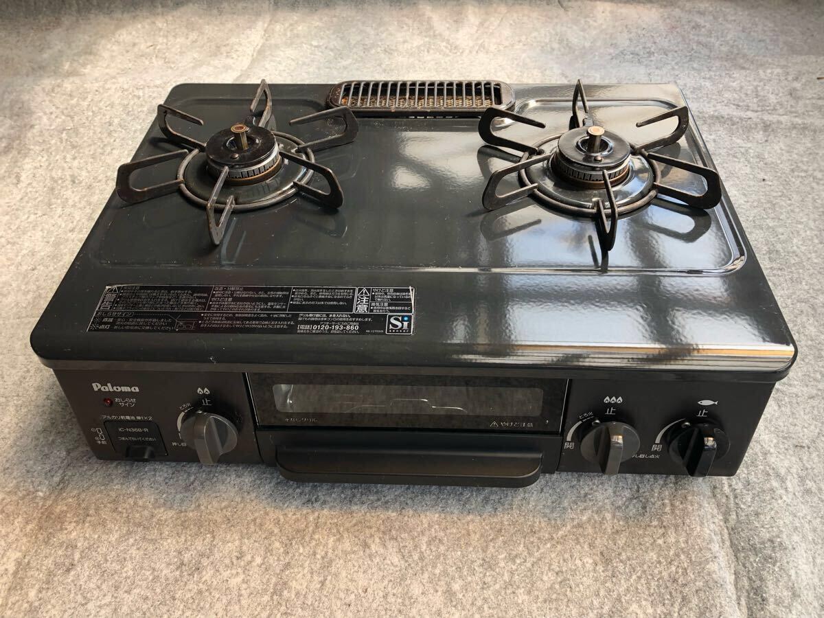 中古品 Paloma ガステーブル IC-N36B-R LPガス用(ガステーブル 中古品 Paloma ガステーブル IC-N36B-R LPガス用(ガステーブル