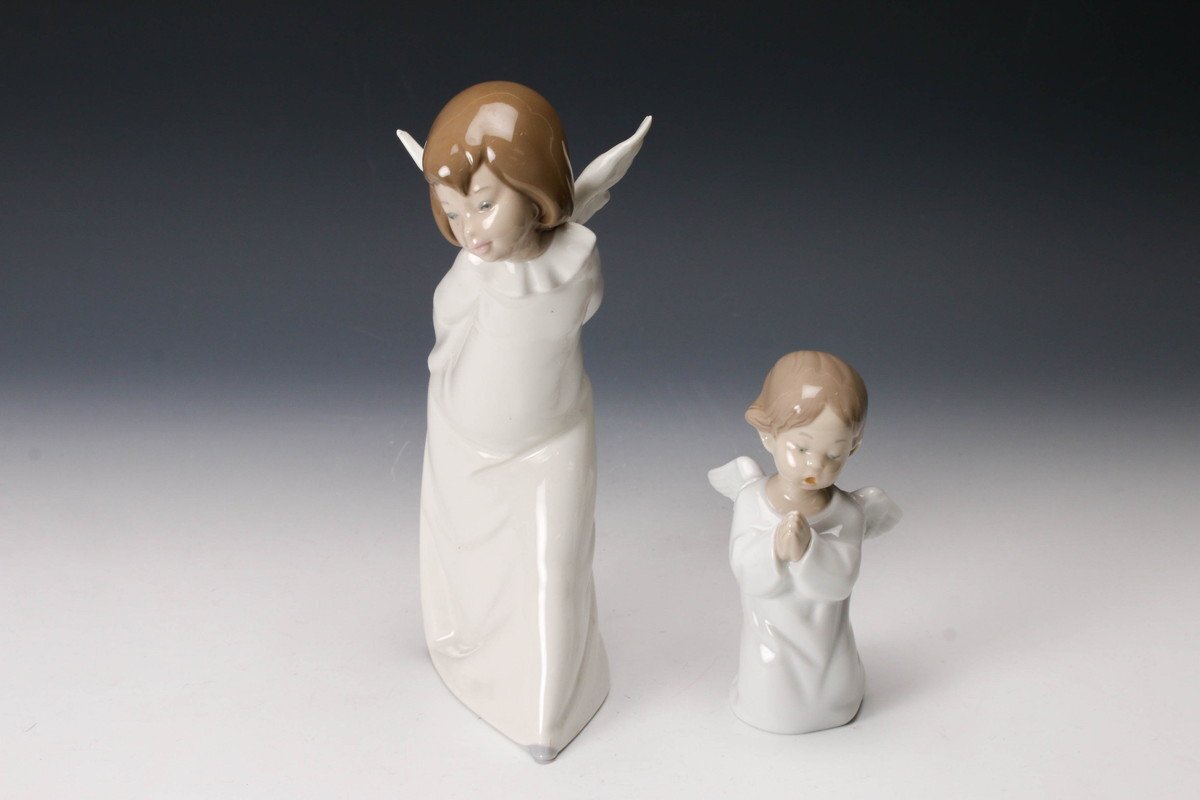 SAG】LLADRO リヤドロ 『天使の考えごと』『可愛いお祈り』4960 SAG】LLADRO リヤドロ 『天使の考えごと』『可愛いお祈り』4960