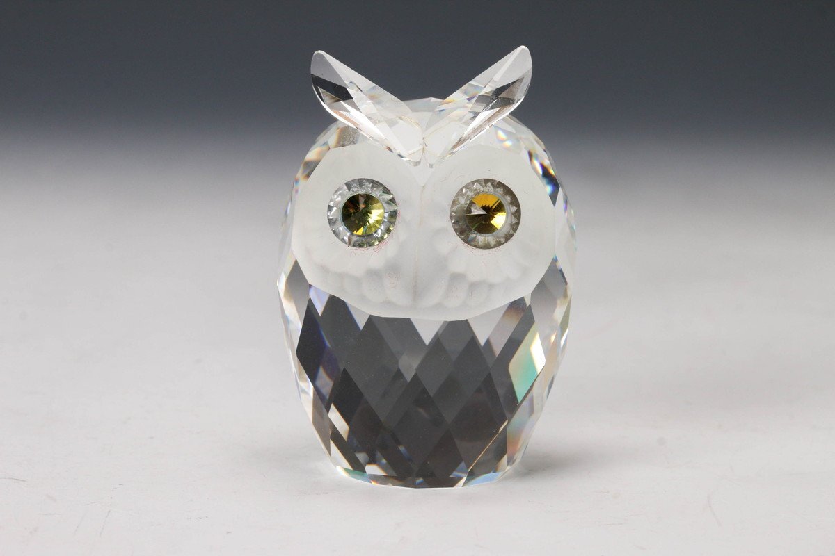 SAG】SWAROVSKI スワロフスキー フクロウ 置物 フィギュリン SAG】SWAROVSKI スワロフスキー フクロウ 置物 フィギュリン