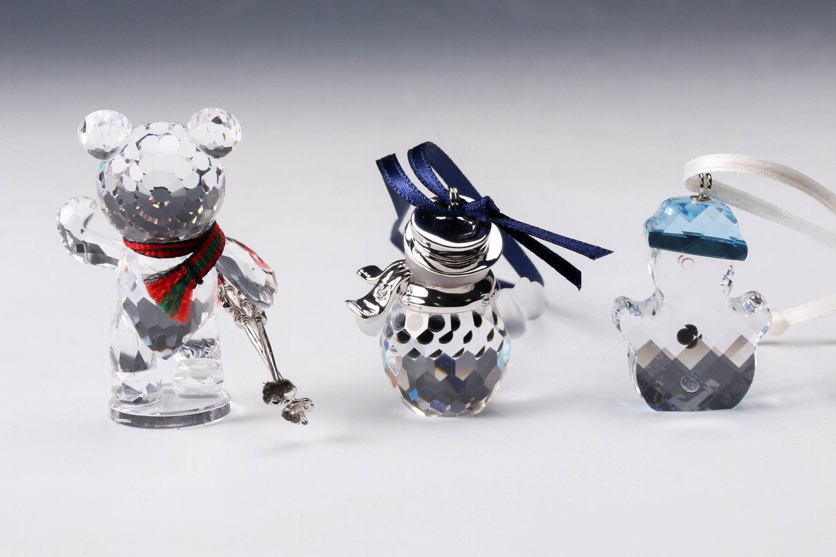 SAG】スワロフスキー SWAROVSKI クリスタル ベアー スノーマン SAG】スワロフスキー SWAROVSKI クリスタル ベアー スノーマン
