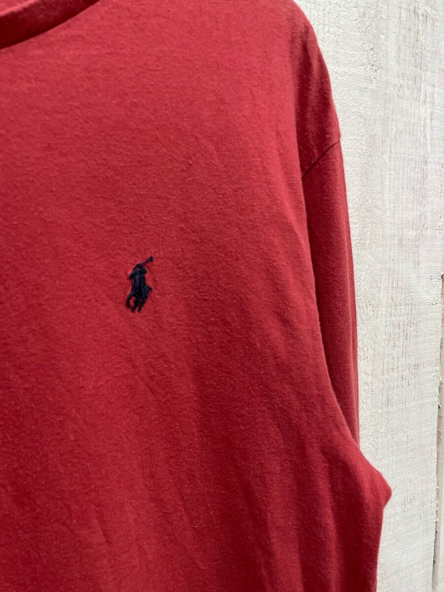 POLO RalphLauren ラルフローレン　コットン長袖Tシャツ　ロンT メンズS 良品_画像4