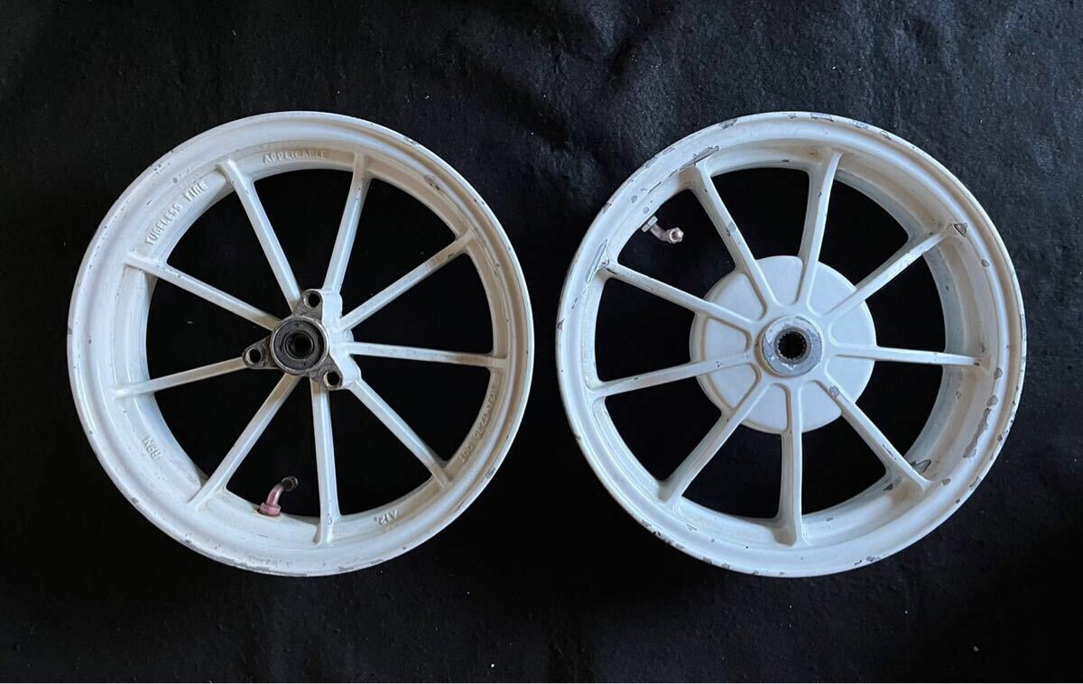 格安売り切り アクシス90 12インチホイール KN企畫 3WF JOG90 アルミホイール 中古品 AXIS