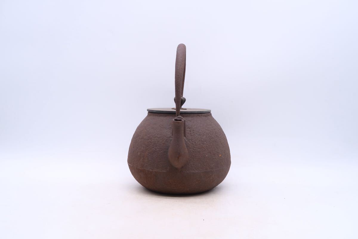 鉄瓶 龍文堂造 煎茶道具 茶道具 金属工芸 急須 時代物 湯沸 銅蓋 鉄瓶 龍文堂造 煎茶道具 茶道具 金属工芸 急須 時代物 湯沸 銅蓋